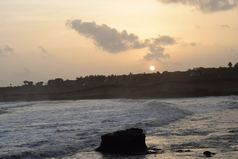 Sunset over Nagoa Beach in Diu.